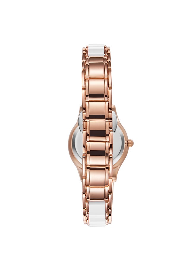 KENNETH SCOTT Women's Ceramic + Metal Analog Watch K23517-RCWW - 30 mm  - Image 3