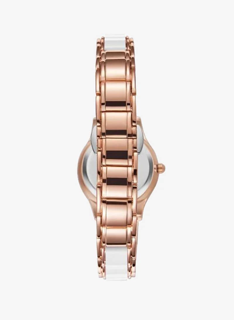 Kenneth Scott White Women's Ceramic + Metal Analog Watch K23517-RCWW - 30 mm for Women | Best Price UAE