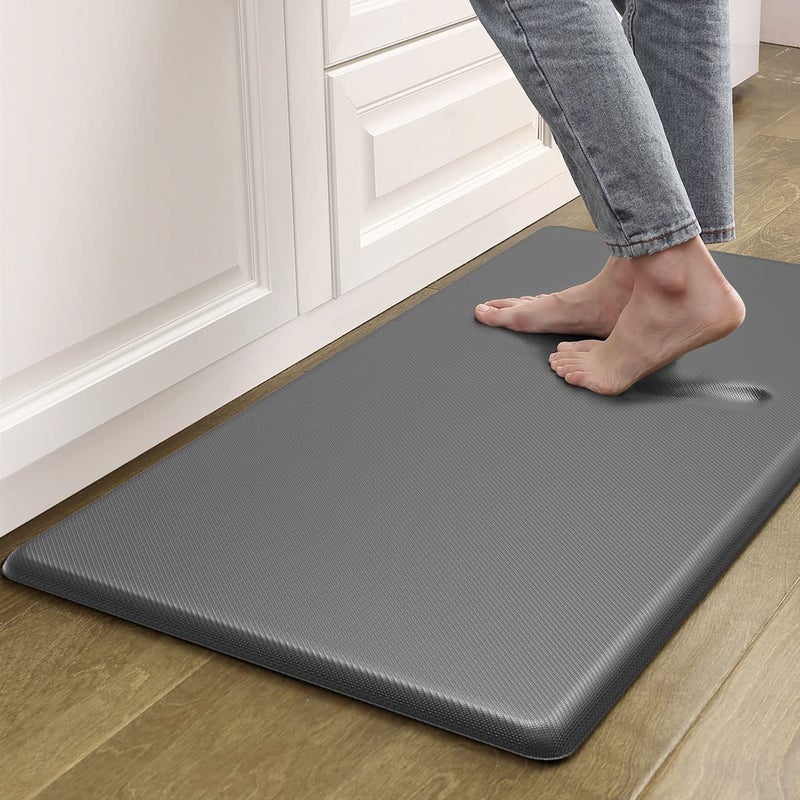 Artnice Kitchen Floor Mats Cushioned Anti Fatigue Mat, Waterproof Non-Slip Standing Desk Mat, 0.75" Heavy Duty Comfort Kitchen Rugs for Home, Work Station, Office(20" x 39", Grey) - Image 1