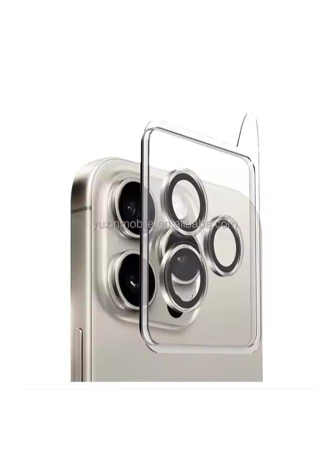 واقي شاشة لعدسة الكاميرا سريع الالتصاق ثلاثي الأبعاد من سبيكة CD ، مناسب لهاتف  iPhone 14Pro - Image 1