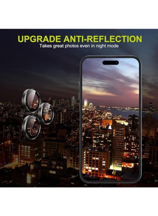واقي شاشة لعدسة الكاميرا سريع الالتصاق ثلاثي الأبعاد من سبيكة CD ، مناسب لهاتف  iPhone 14Pro - Image 3
