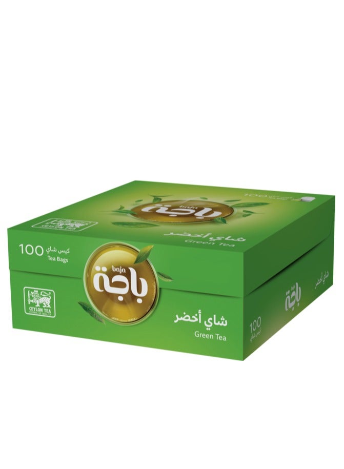 باجا شاي أخضر (150 جم) 100 كيس شاي