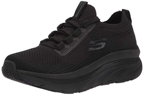 Skechers Women's Work Relaxed Fit: D'Lux Walker SR - Ozema Slip-On Sneakers, Black, 6 - Image 1