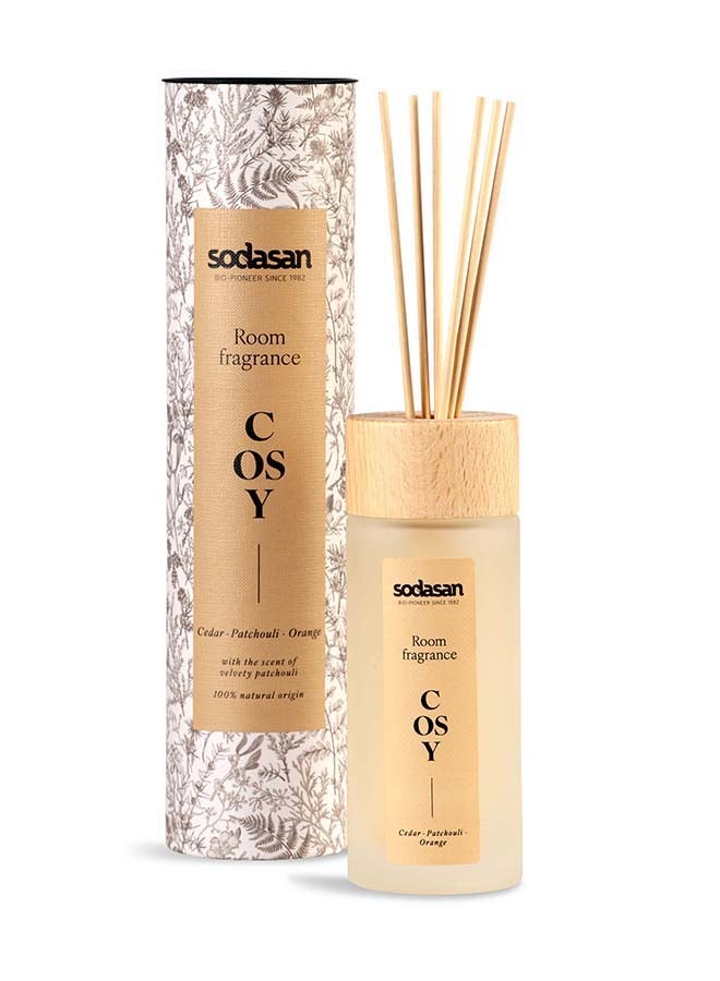 sodasan 100% Natural Room Fragrance - Cedar Patchouli Orange-  COSY  200ML - Image 1