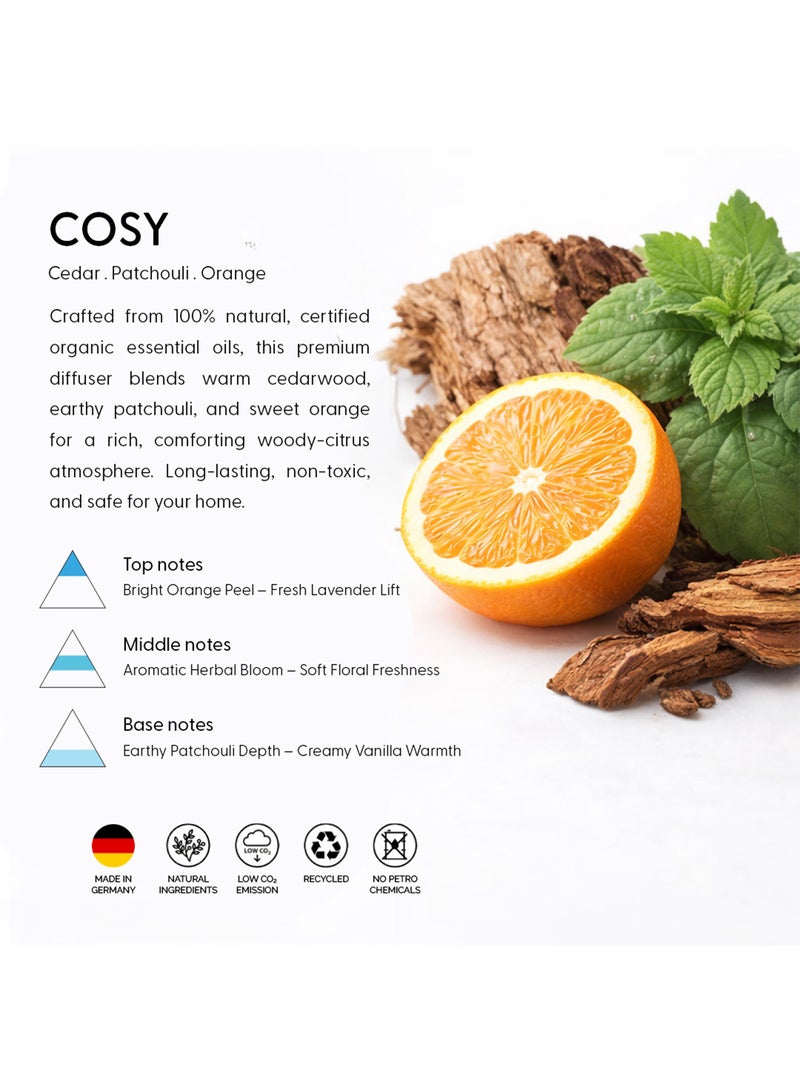sodasan 100% Natural Room Fragrance - Cedar Patchouli Orange-  COSY  200ML - Image 4