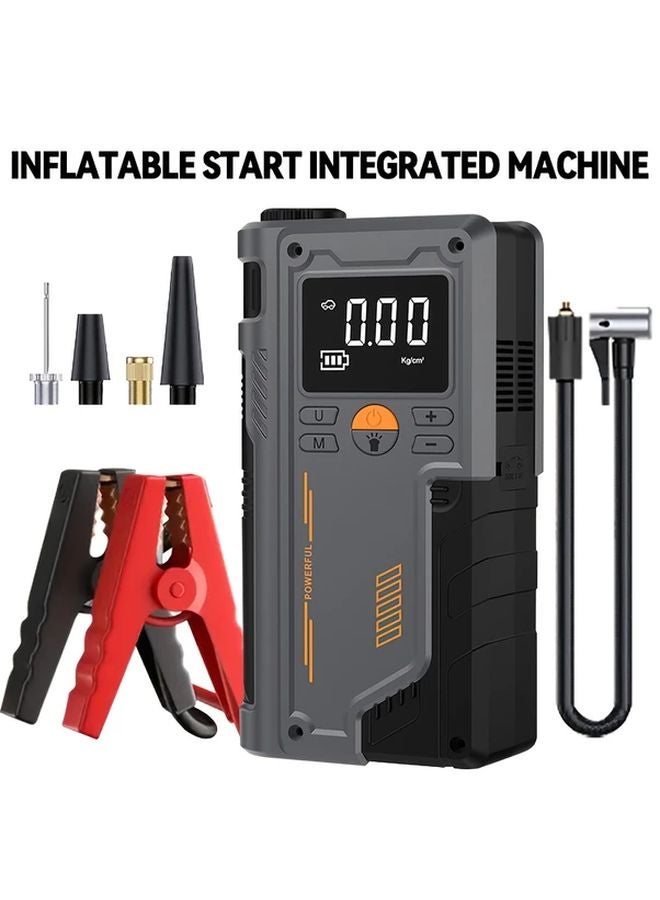 Type A 9 In 1 Smart Emergency Booster Air Pump 150 PSI Digital Tire Gauge LED Flashlight - Image 1