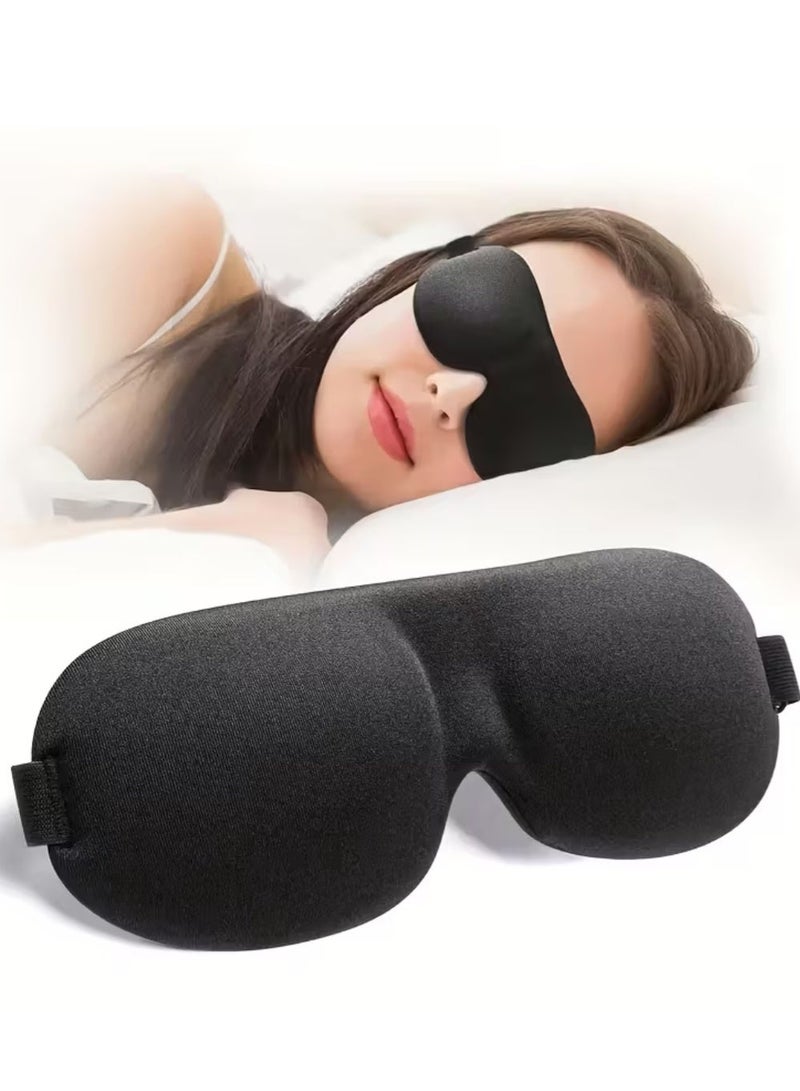 ZedAura 2-Pack Sleep Eye Mask for Women & Men – 3D Contoured & Natural Silk Eye Masks for Sleeping, 100% Light Blocking, Adjustable Strap, Ultra Soft & Breathable for Travel, Nap, Meditation, Night Shift - Image 1