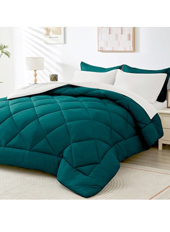 Tiba - Snooze,Plain winter quilt, 220*235 cm, Teal - Image 1