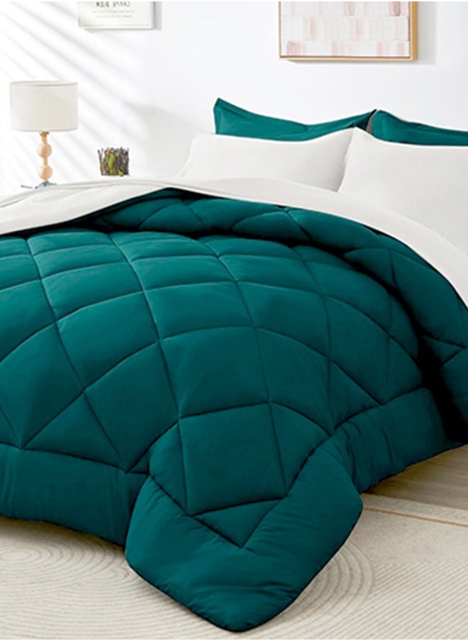Tiba - Snooze,Plain winter quilt, 220*235 cm, Teal - Image 1