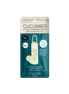 L'Action Paris LAction Paris Eye Bag Minimiser Serum Natural Eye Serum with Cucumber Extract for UnderEye Puffiness Brightening Eye Serum Helps Improve Skin Elasticity and Hydration 10ml 