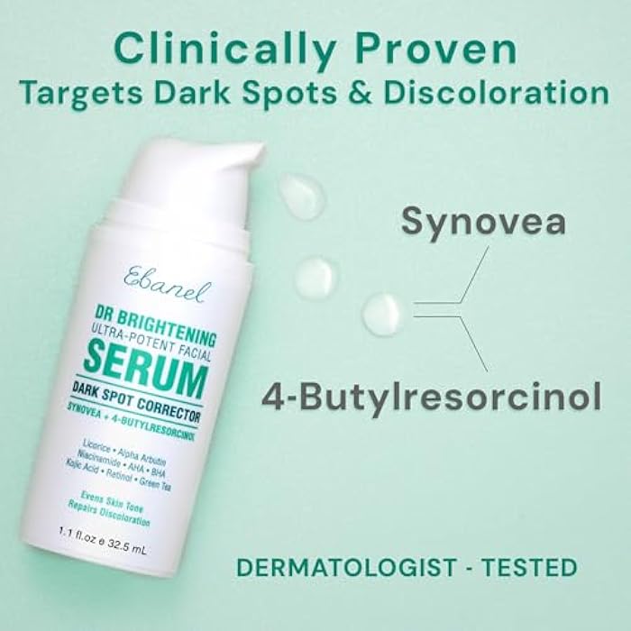 Ebanel Dark Spot Remover for Face & Body, Brightening Serum with Synovea HR, Alpha Arbutin, Niacinamide, Kojic Acid, Dark Spot Corrector for Hyperpigmentation, Discoloration, Melasma and Age Spots - Image 2