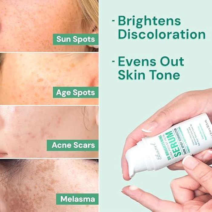 Ebanel Dark Spot Remover for Face & Body, Brightening Serum with Synovea HR, Alpha Arbutin, Niacinamide, Kojic Acid, Dark Spot Corrector for Hyperpigmentation, Discoloration, Melasma and Age Spots - Image 3