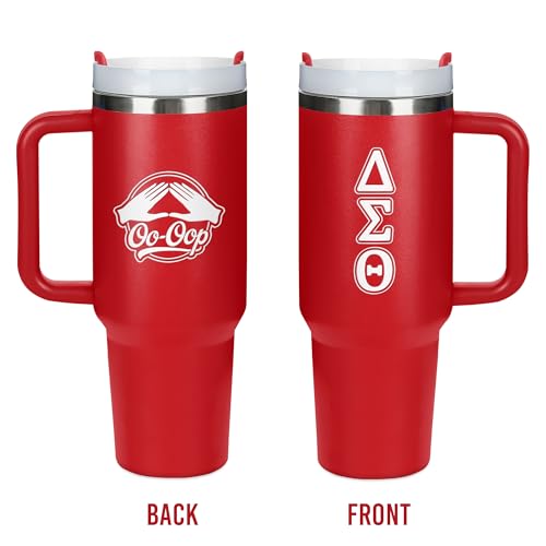 BBGreek Delta Sigma Theta Sorority Paraphernalia Official Vendor 40 oz Stainless Steel Insulated Tumbler Greek Letters - Image 3
