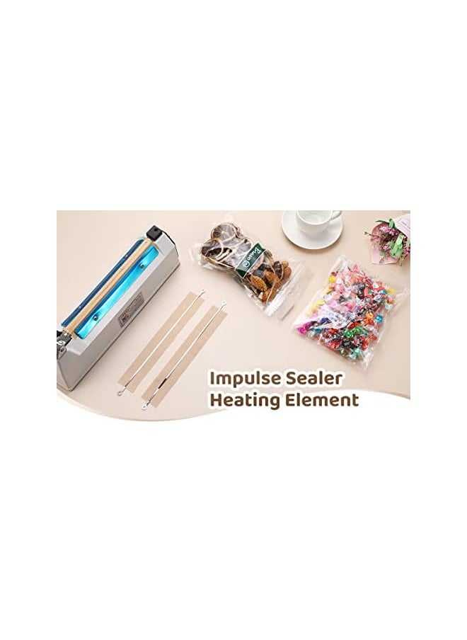 melfi - Impulse Heat Sealer Machine Spare Repair Parts 20 Cm, Heat Seal Strips Replacement Elements, Strips Accessories For Mylar Bag, Plastic Bags Etc. - Image 1