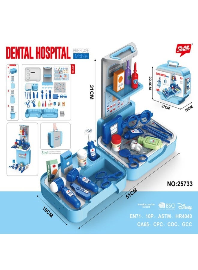Special Tools Dressing And Hairdressing Medical Tools Kitchen Supermarket Briefcase Set Simulation Play-house Toys-Specifications:25734 - Image 4