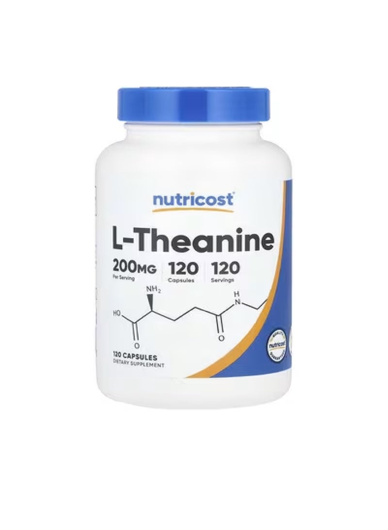 Nutricost L-Theanine, 200 mg, 120 Capsules