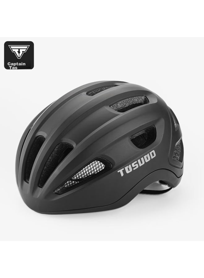 Tosuod Bicycle Riding Helmet, Impact-resistant One-piece Molded Design, For Men And Women, Mountain And Road Bike Safety Helmet, Black, Size M - Image 1
