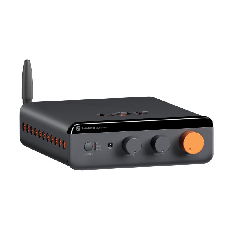 Fosi Audio BT20A MAX Stereo Power Amplifier 300W x 2 HiFi Audio Amp with PFFB Technology LDAC Bluetooth 60 Dual Independent Power Supply Remote Control Perfect for 21 Systems Home Audio - Image 2