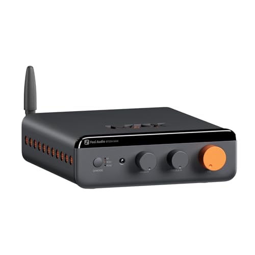 Fosi Audio BT20A MAX Stereo Power Amplifier 300W x 2 HiFi Audio Amp with PFFB Technology LDAC Bluetooth 60 Dual Independent Power Supply Remote Control Perfect for 21 Systems Home Audio - Image 1