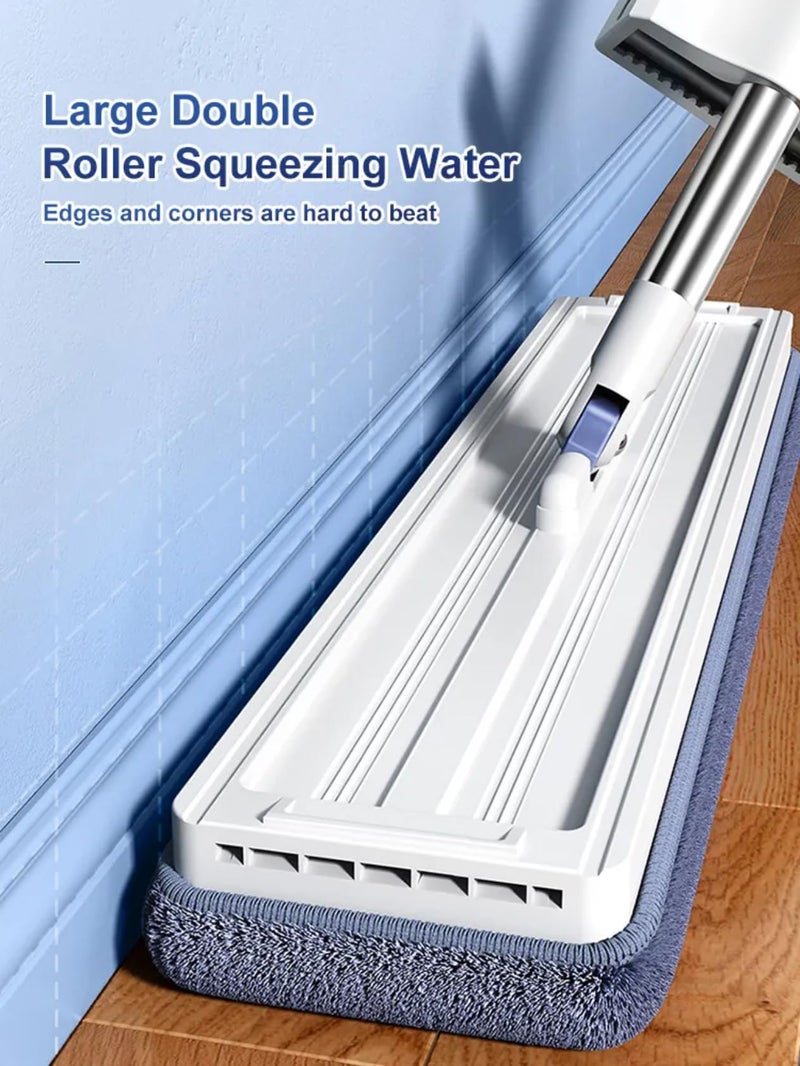 MASAYUKI Masyuki Flat Mop for Floor Cleaning Magic Slider Squeeze Mop Microfiber Hands Free Squeeze Mob 360 Bucket Less Pocha Wet and Dry Use Microfiber Refill mof Mob - Image 5