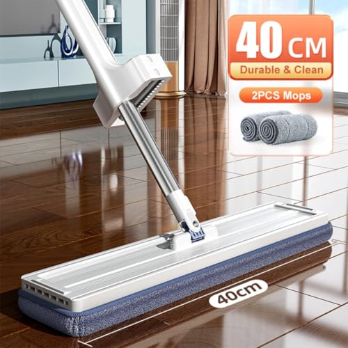 MASAYUKI Masyuki Flat Mop for Floor Cleaning Magic Slider Squeeze Mop Microfiber Hands Free Squeeze Mob 360 Bucket Less Pocha Wet and Dry Use Microfiber Refill mof Mob - Image 4