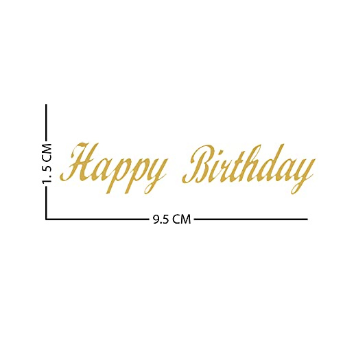 Comet Busters Golden Happy Birthday Stickers for Gifts, Envelopes,Gift Bags and Decorations (STK085) - Image 3