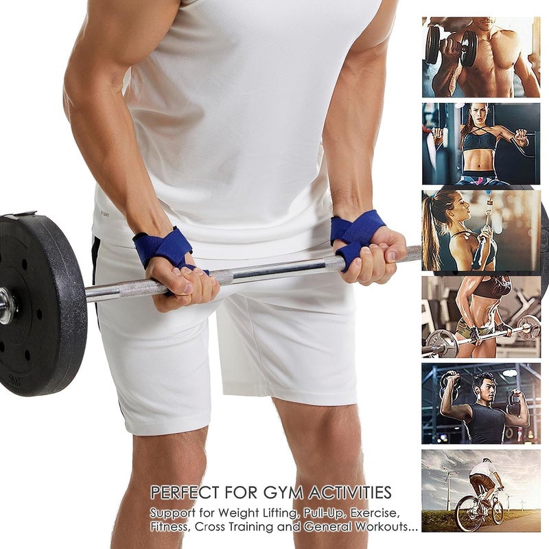 Goodern Lifting Wrist Straps,Lifting Straps for Weight Lifting,Bodybuilding, Powerlifting and Deadlifting,23'' Lifting Straps With Soft Padded Neoprene Cotton,Training Hand Bar Straps for Men & Women - Image 2