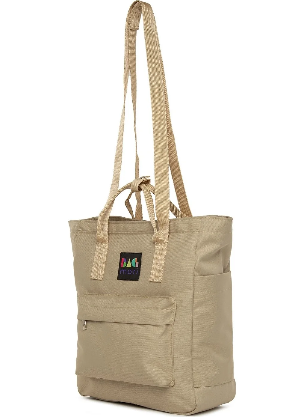 Bagmori Mink Zippered Column Strap Backpack