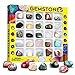 XX Rocks Collection 25PCS Rock and Mineral Education Set Gemstones for Kids Geology Gem Kit with Healing Chakra Gemstones Tumbled Stones and More Identification Guide STEM Science Education - Image 3
