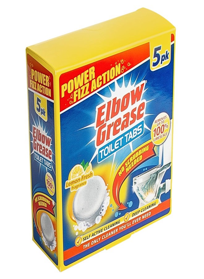 Elbow Grease Toilet Tabs Lemon Fresh Fragrance 5's - Image 1