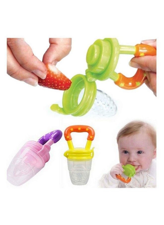 Ole Baby - Colorful Attractive Baby Food Feeder Grow With Me Set Baby Teething Toy Silicone Teether Nibbler - Image 1