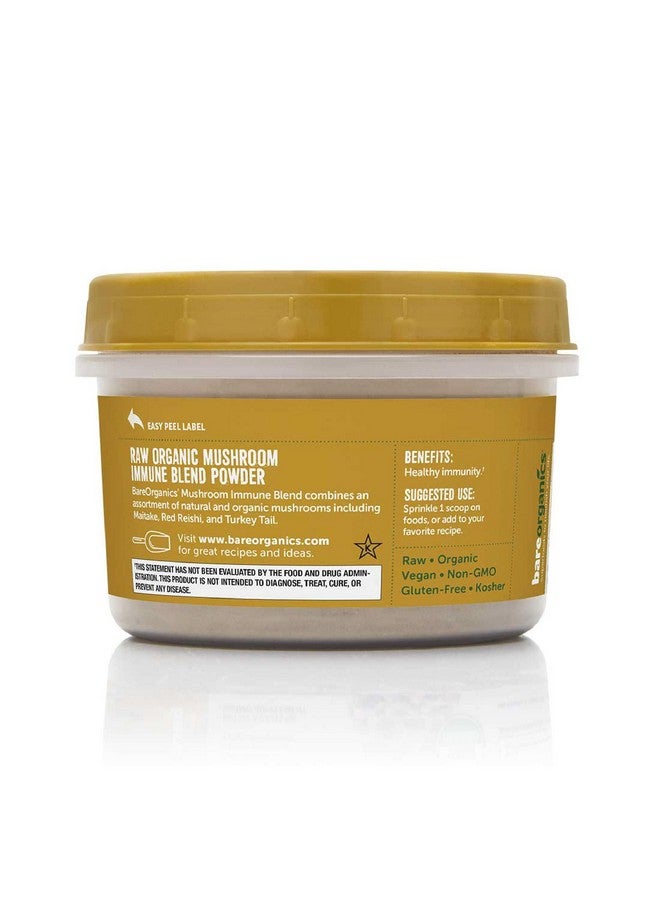 BareOrganics Mushroom Immune Blend Powder Organic Superfood Vegan Dietary Supplement 4 Ounces - Image 5