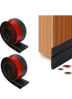 EHOME Door Bottom Seal Self-Adhesive Under Door Gap Filler Rubber Air Conditioner Door Stopper Door Dust Plug Household Door Seal Cockroach Bug Weather Plugs  - Image 1