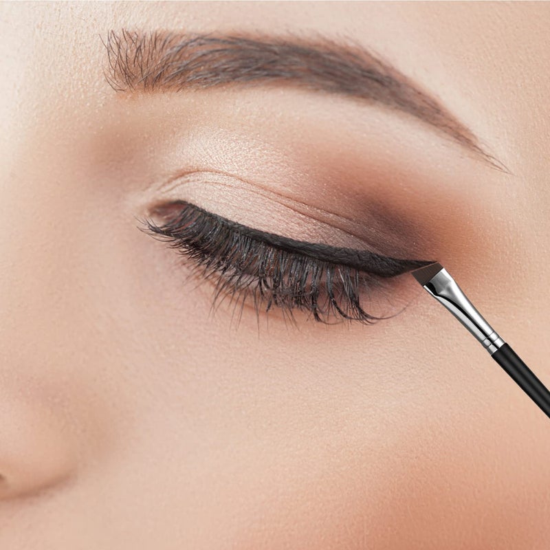JASSINS Fine Angled Eyeliner Brushes, JASSINS Precision Gel Eye Liner Brush,Synthetic Bristles Eye Makeup Tool,Ultra Thin Slanted Flat Angle for Beauty Cosmetic Tool - Image 4