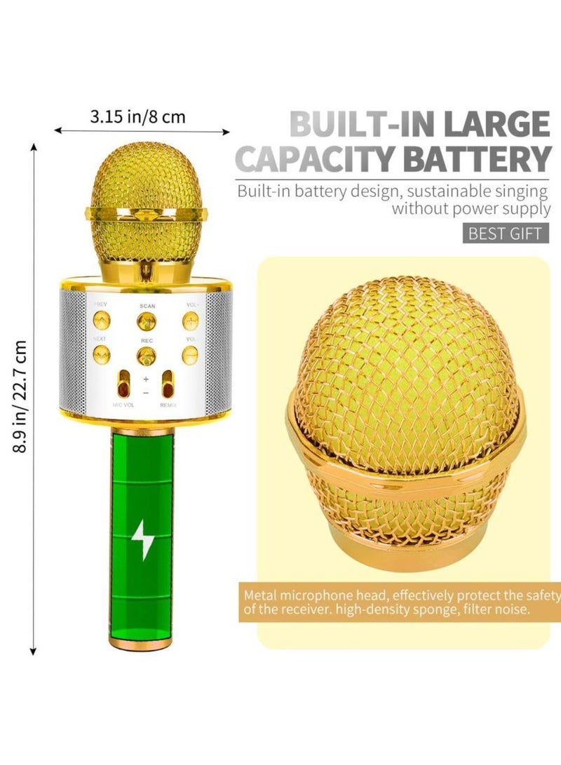 مكبر صوت مع ميكروفون غناء كاريوكي محمول بلوتوث لاسلكي متطور متعدد الوظائف - Image 5