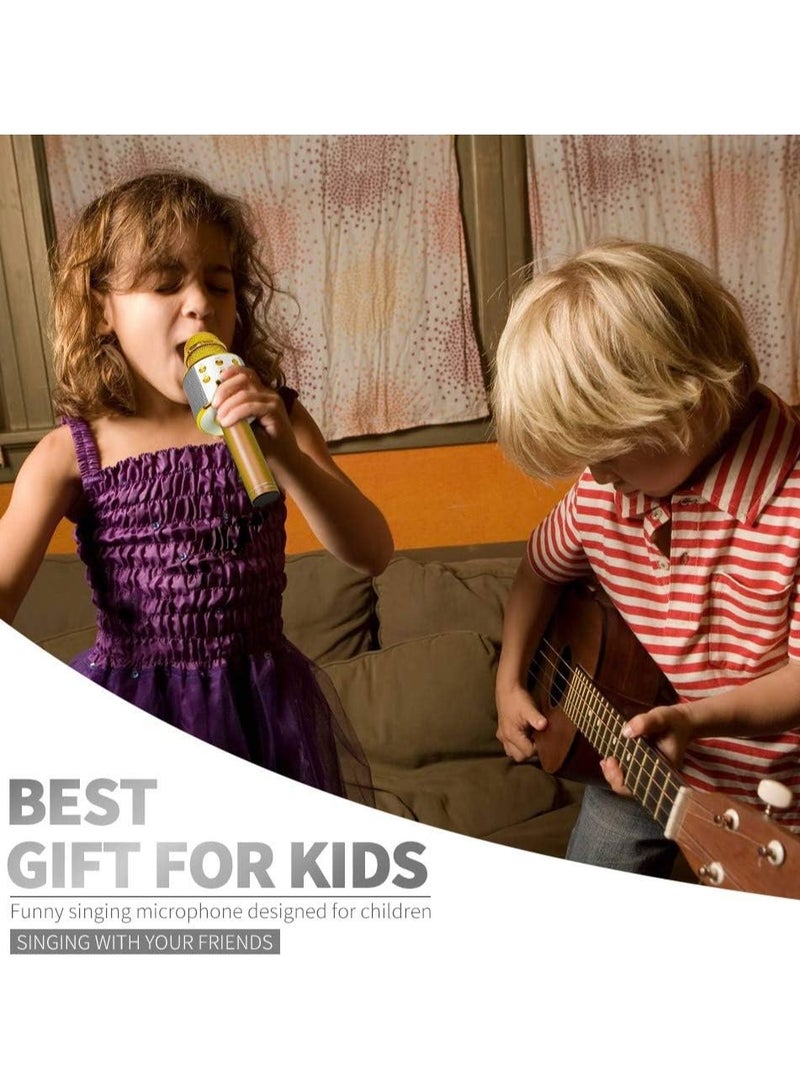 مكبر صوت مع ميكروفون غناء كاريوكي محمول بلوتوث لاسلكي متطور متعدد الوظائف - Image 4