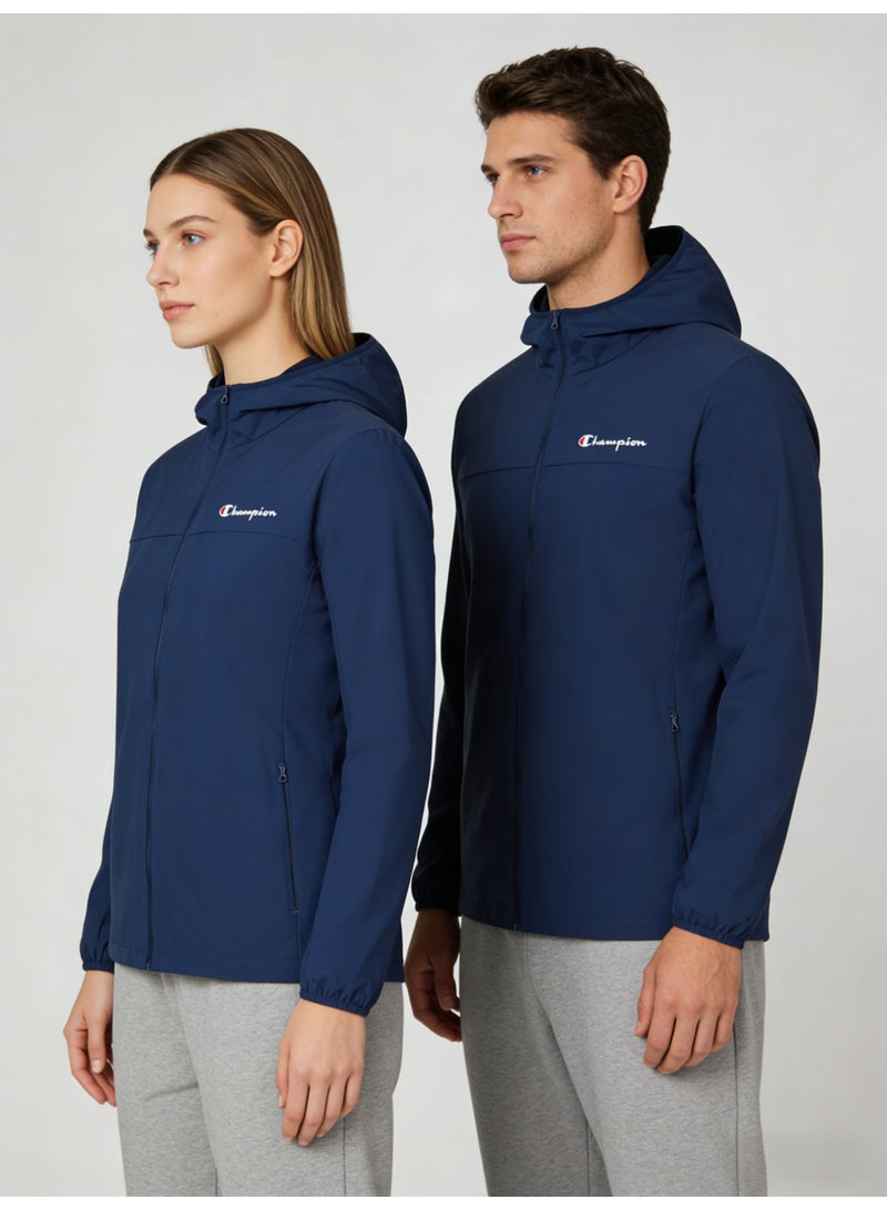 شامبيون Champion Navy Blue Plus Size Sun Protection Hooded Jacket - Unisex Lightweight Windbreaker for Men & Women - Image 4