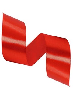 Unique Red Ribbon 1-1/2 Inch, 25 Yards Solid Satin Fabric Ribbons for Christmas Gift Wrapping, Christmas Garland, Christmas Tree Ornaments, Bows Making, DIY Crafts, Sewing Projects and Wedding Party  - Image 2