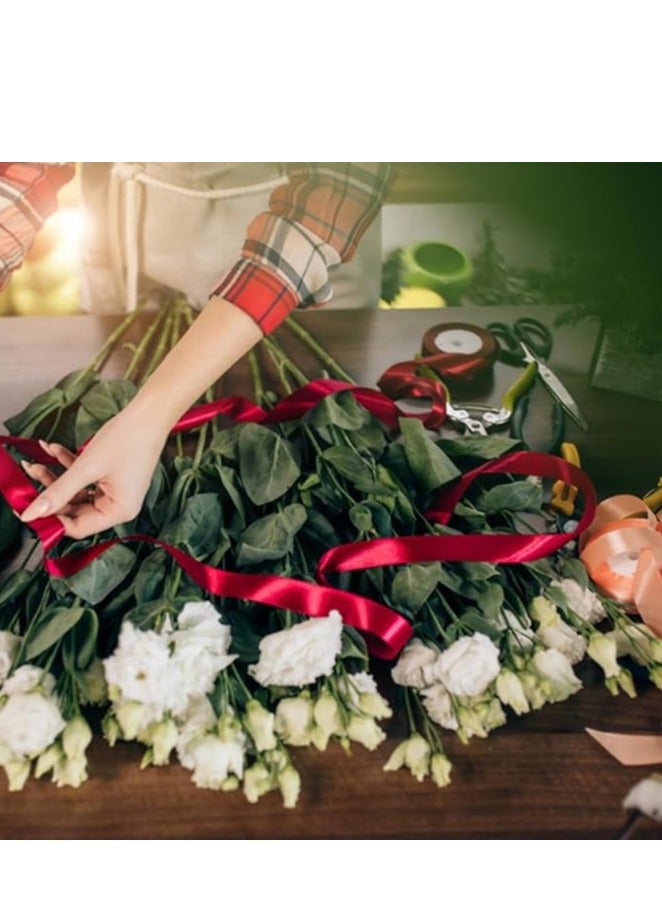 Red Ribbon 1-1/2 Inch, 25 Yards Solid Satin Fabric Ribbons for Christmas Gift Wrapping, Christmas Garland, Christmas Tree Ornaments, Bows Making, DIY Crafts, Sewing Projects and Wedding Party - Image 4