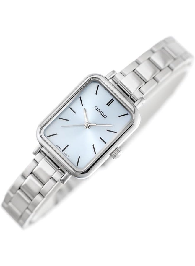 كاسيو ساعة كاسيو النسائية التناظرية المصنوعة من الفولاذ المقاوم للصدأ LTP-V009D-2EUDF - Image 2