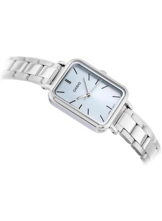 كاسيو ساعة كاسيو النسائية التناظرية المصنوعة من الفولاذ المقاوم للصدأ LTP-V009D-2EUDF - Image 3