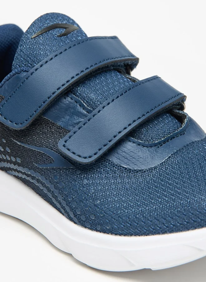 داش Textured Sports Shoes with Hook and Loop Closure