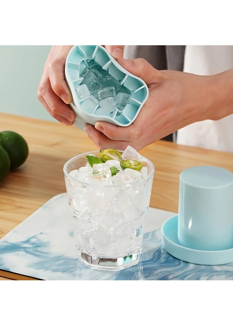 LIMOS 2 Pcs Silicone Ice Cube Molds – Quick-Freezing Ice Bucket & Cylinder Mold Set, Durable and Easy to Use for Cocktails, Whiskey, Juice & Cold Drinks  - Image 3