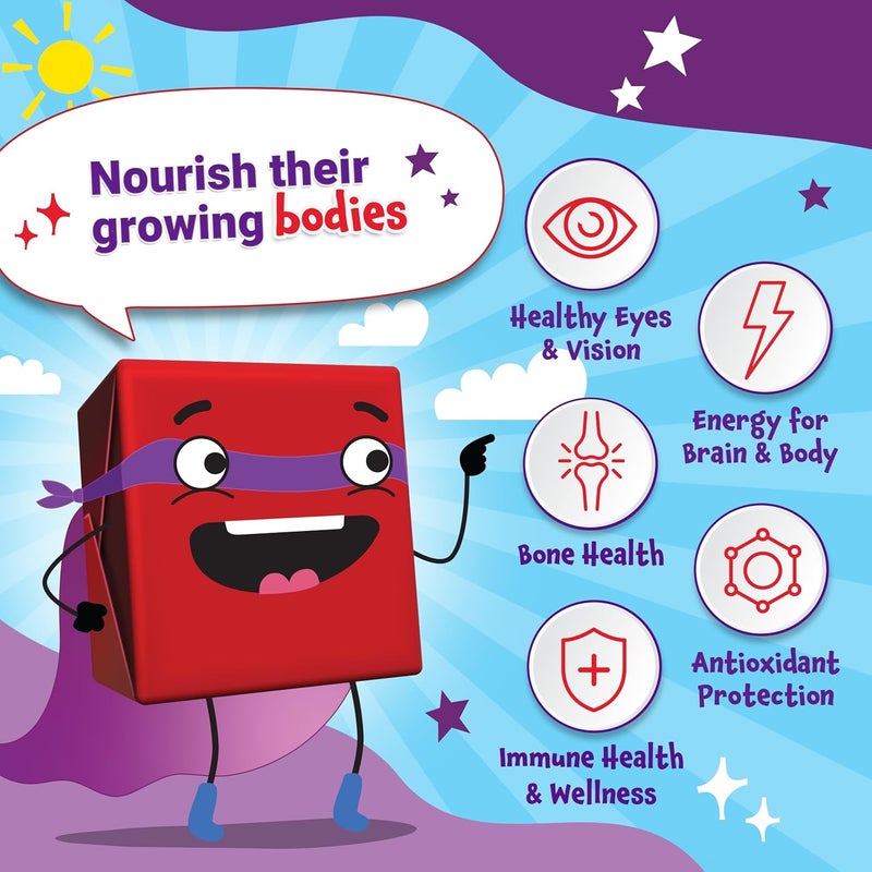 Force Factor Kids Multivitamin Super Chews Kids Vitamins to Support Wellness Immune Health Eye Health  More with 18 Vitamins Minerals  Antioxidants 2Month Supply MultiFlavor 60 Soft Chews - Image 2