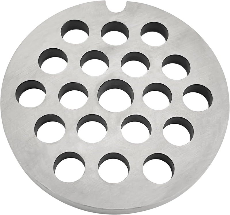 OUSTUE #8 Stainless Steel Meat Grinder Plate Discs Blades Compatible with Meat Grinders,Cutting Disks Heavy Duty (5/16 Hole Plate) - Image 1