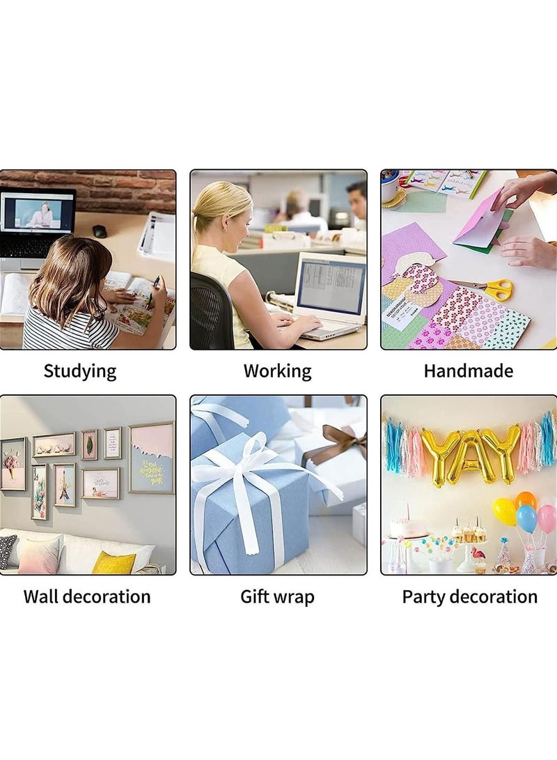 Fantastick شريط لاصق مكتبي شفاف 8 قطع بعرض 18 مم - Image 4