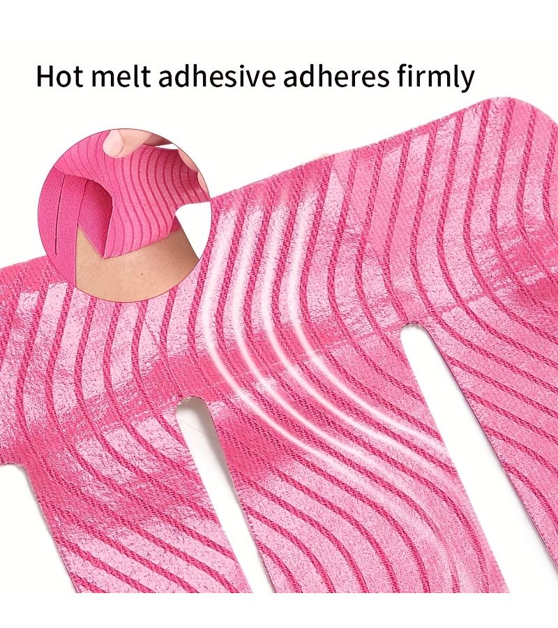 10pcs Black Pre-Cut Elastic Kinesiology Tape Athletic Support Breathable Skin Friendly - Image 3