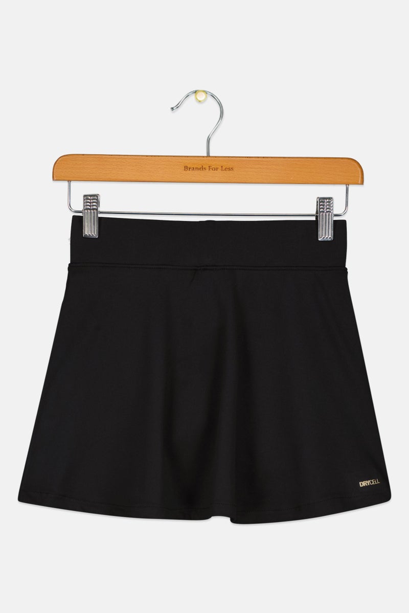 PUMA Kids Girl Sportwear Fit Brand Logo Outdoor Skort, Black - Image 3