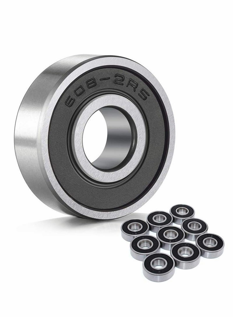 10 Pcs 608,2RS High,Quality Ball Bearings for Industrial Use - Image 1