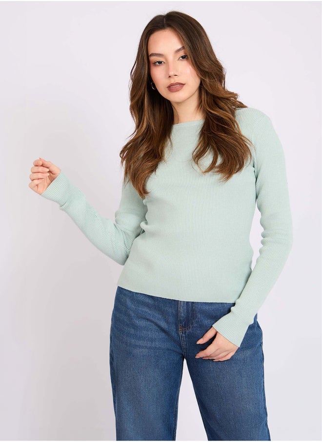 Dare - Women Regular Fit Pullover - Green - Image 1